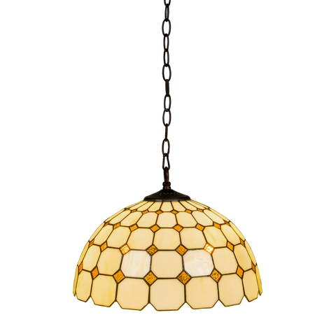 Tiffany hanglamp – Ruitpatroon – Ø 40 cm (Art. 7406)