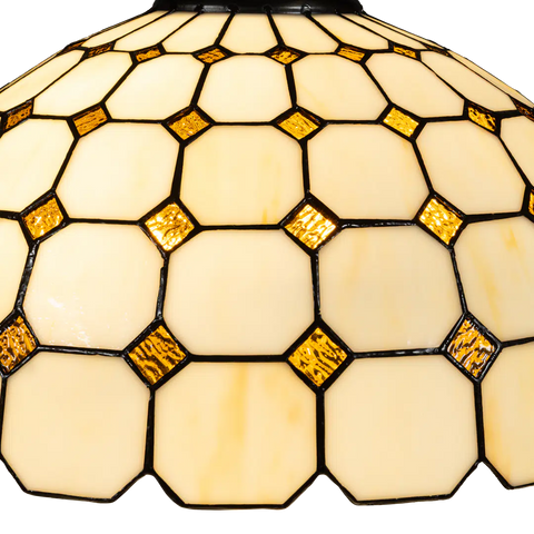 Tiffany hanglamp – Ruitpatroon – Ø 40 cm (Art. 7406)