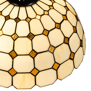 Tiffany hanglamp – Ruitpatroon – Ø 40 cm (Art. 7406)