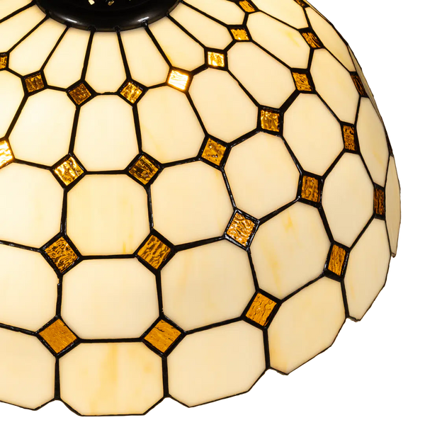 Tiffany hanglamp – Ruitpatroon – Ø 40 cm (Art. 7406)