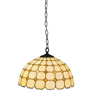 Tiffany hanglamp – Ruitpatroon – Ø 40 cm (Art. 7406)