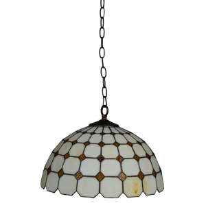 Tiffany hanglamp – Ruitpatroon – Ø 40 cm (Art. 7406)