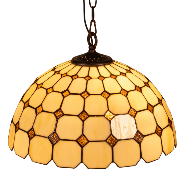 Tiffany hanglamp – Ruitpatroon – Ø 40 cm (Art. 7406)