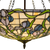 Tiffany hanglamp Blauwe & Lila Bloemen – Crèmegeel, Blauw & Groen – Ø 55 cm (Art. 7409)