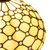 Detail Tiffany tafellamp ruitpatroon met verlichte voet met glasaccenten van glas in lood in crèmetinten