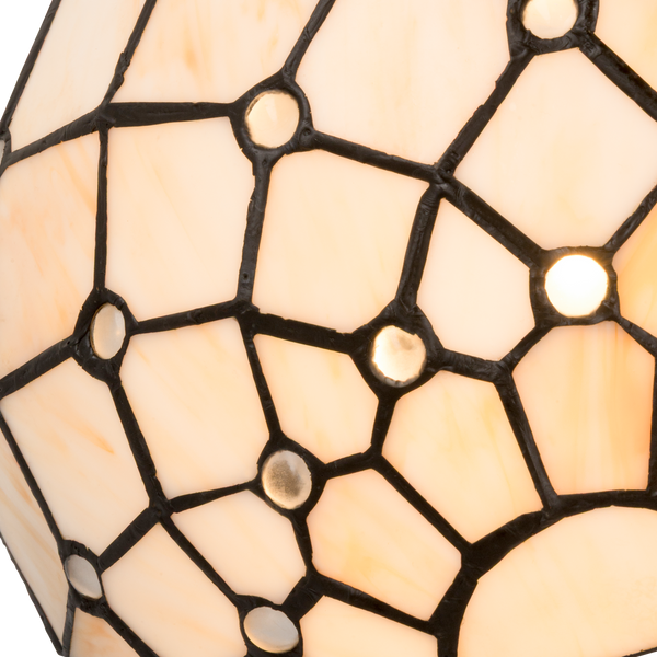 Tiffany wandlamp – Ruitmotief – B 25 × H 14 cm (Art. 7705)