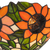 Tiffany wandlamp – Zonnebloemen – B 25 × H 15,5 cm (Art. 7709)