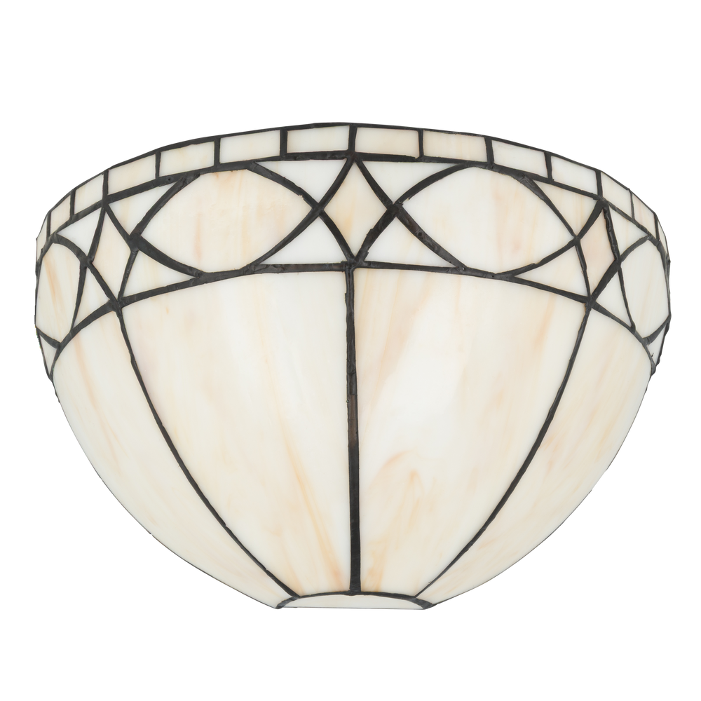 Tiffany wandlamp – Tijdloos design – B 25 × H 14 cm (Art. 7711)