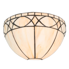 Tiffany wandlamp – Tijdloos design – B 25 × H 14 cm (Art. 7711)