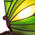 Tiffany vlinderlamp – Donkergroen & Lichtgroen Glas – H 24 cm (Art. 8006)