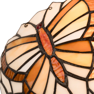 Tiffany vlinder wandlamp – Natuurlijke uitstraling – B 25 × H 14 cm (Art. 8250)