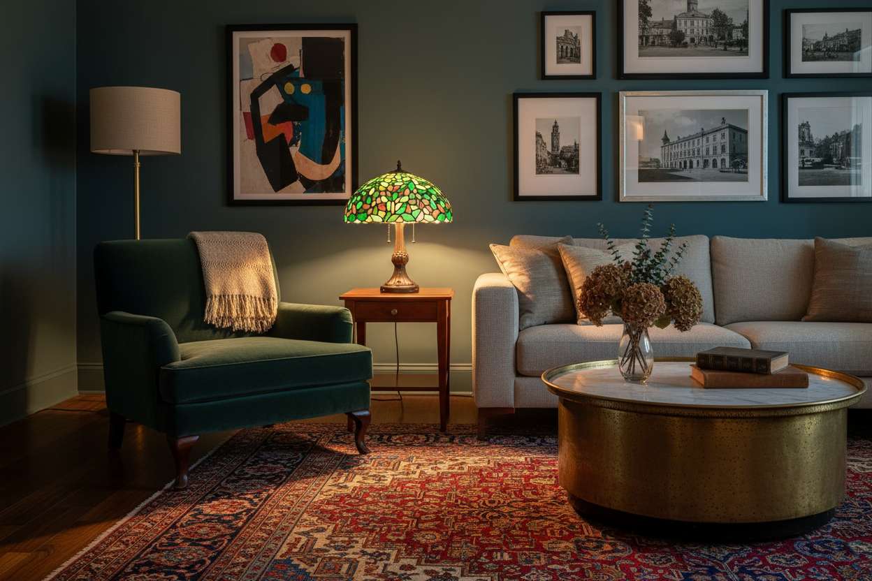 Interieur styling met Tiffany lamp