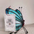 Tiffany vlinder waxinelichthouder – Turquoise & Diepblauw – H 14 cm (Art. 8016)